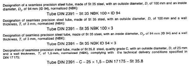 DIN 2391指定